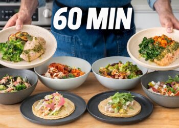 How I Cook 20 Healthy Meals in 1 HOUR