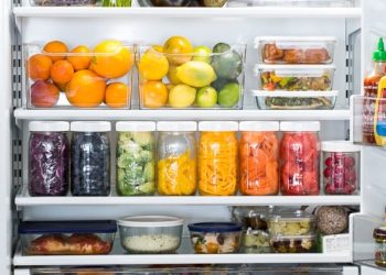 organized refrigerator photo