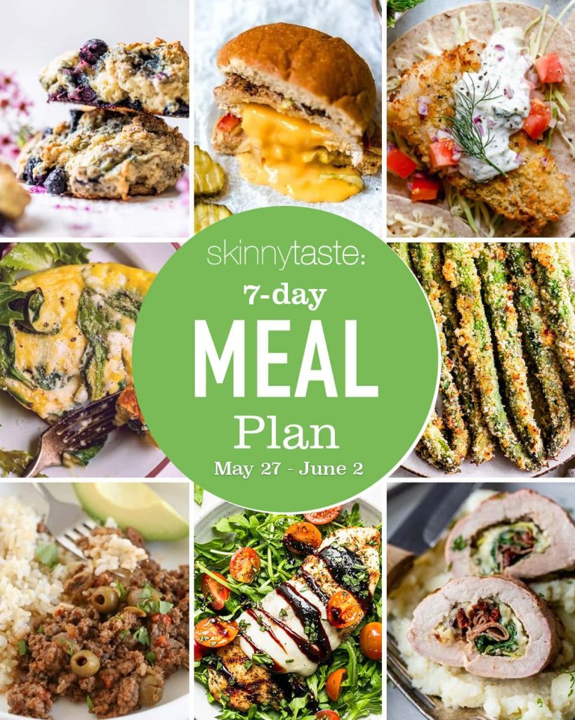 Free 7 Day Healthy Meal Plan (May 27-June 2)