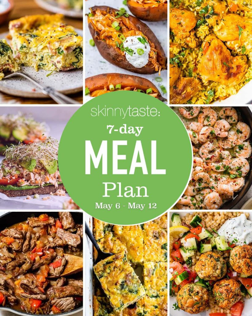 Free 7 Day Healthy Meal Plan (May 6-12)