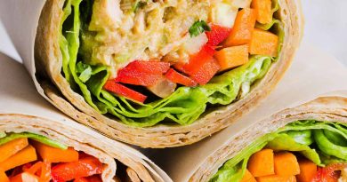 The BEST Spicy Tuna Avocado Wrap made with canned tuna, sriracha, crisp veggies and avocado that easily comes together in just 5 minutes! Delicious high-protein snack with crackers or served in a wrap for a healthy lunch.