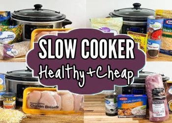 HEALTHY DUMP & GO CROCKPOT DINNERS | Cheap & EASY Tasty Slow Cooker Meals | Julia Pacheco Recipes