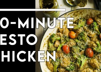 THE EASIEST 20-MINUTE KETO DINNER EVER – One-pot Pesto Chicken Skillet – CHEF MICHAEL