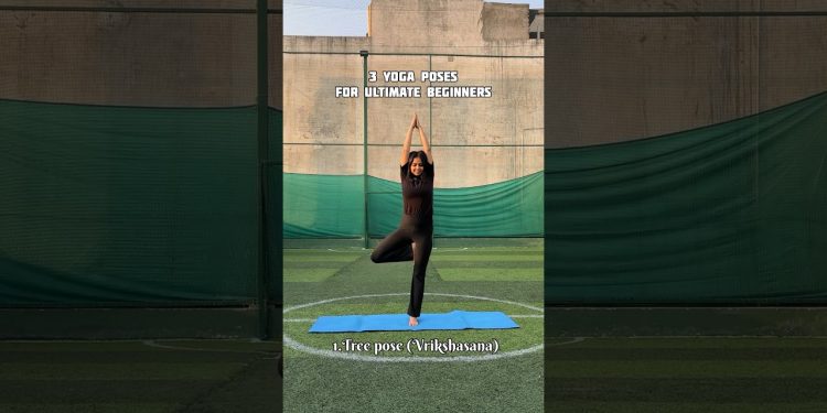 3 standing yoga poses for ultimate beginners #yoga #fitness