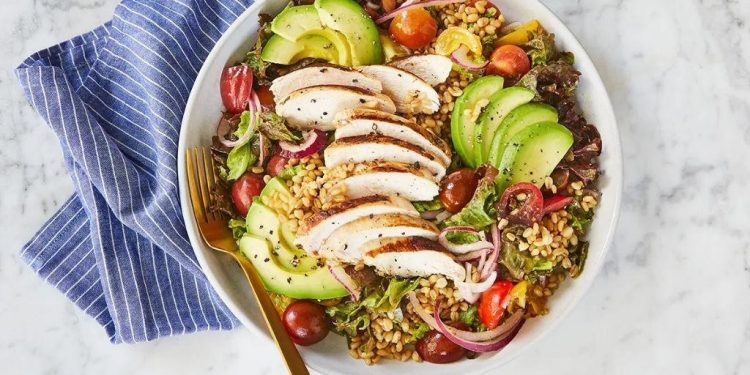 Grilled Lemon Herb Chicken with Avocado