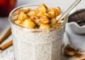 Apple Chia Pudding with Peanut Butter