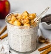 Apple Chia Pudding with Peanut Butter