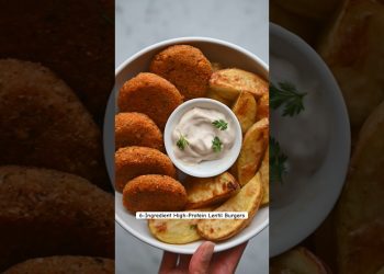 PROTEIN IN PLANTS. 6-Ingredients, high protein. Bake, or fry. Tap related video for clickable link.