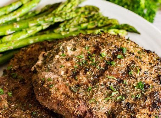 Grilled Garlic Herb Pork Chops