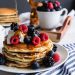 Sourdough Pancakes with Honey and Berries