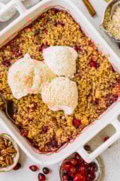 Cranberry Pear Crumble