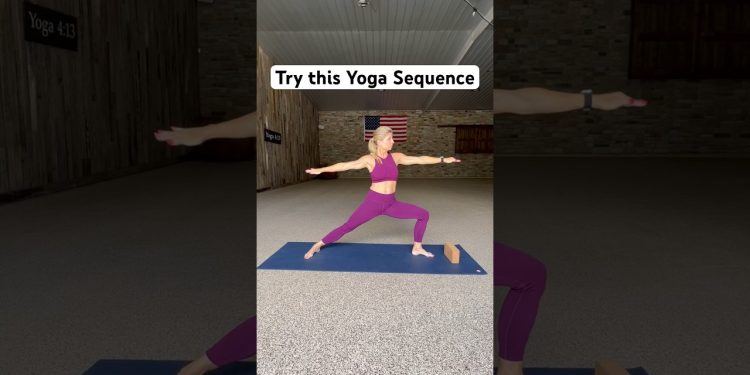 Try this vinyasa yoga sequence with an extra challenge #vinyasayoga #yogasequence #yogaflow