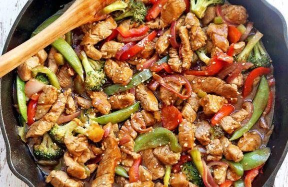 Savory Sliced Pork Shoulder Stir-Fry