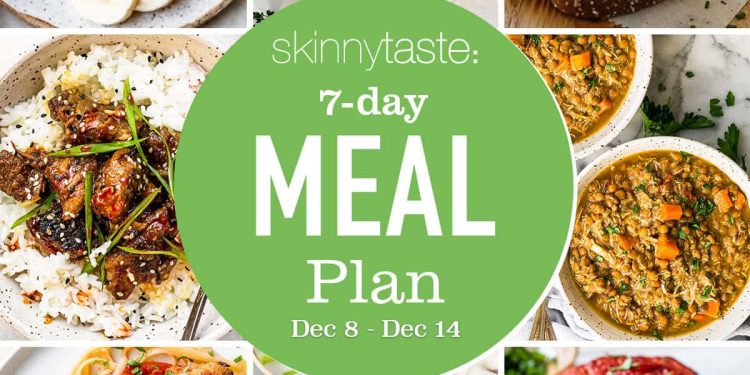 Free 7 Day Healthy Meal Plan (Dec. 8-14)